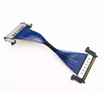 Micro assemblaggi cavi coassiali di AWG44 0.5mm, assemblaggio cavi di 170mm LVDS