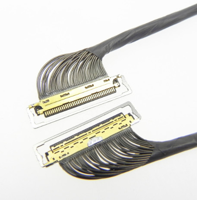 34awg micro Assemblea del cavo del teflon PTFE del centro 380mm del cavo coassiale 20