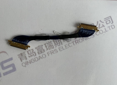 30 rivestimento di Pin 50 Pin Electrical Harness Assembly 0.4mm LVDS 40 Pin Cable Ultra Thin Black