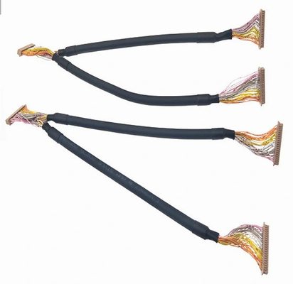 cavo dello schermo del rimorchio dell'automobile 30awg del cablaggio 50mm del cavo di 40p LVDS singolo doppio