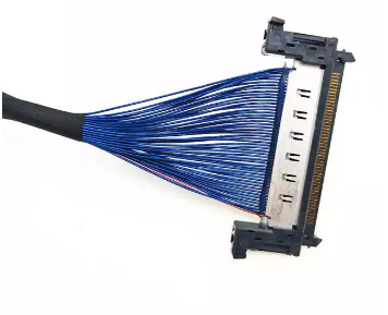 Micro assemblaggi cavi coassiali di AWG44 0.5mm, assemblaggio cavi di 170mm LVDS