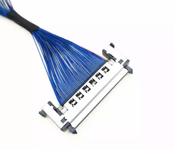 Micro assemblaggi cavi coassiali di AWG44 0.5mm, assemblaggio cavi di 170mm LVDS