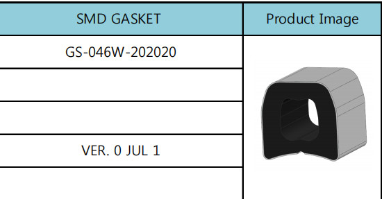 recupero elastico della guarnizione di 20mm SMD, piano del silicone intorno alle guarnizioni di gomma