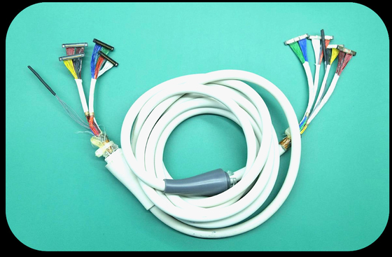 Assemblaggi cavi coassiali automobilistici solidi del cablaggio medico del cavo della macchina di ultrasuono